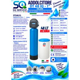 Addolcitore Acqua Doppio corpo 48 lt resina- Anticalcare