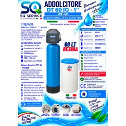 Addolcitore Acqua Doppio corpo 60 lt resina- Anticalcare