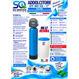Addolcitore Acqua Doppio corpo 80 lt resina- Anticalcare
