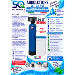 Addolcitore Acqua Doppio corpo 24 lt resina- Anticalcare