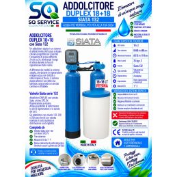 Addolcitore Acqua Duplex 18+18l, c/Siata 132- Anticalcare